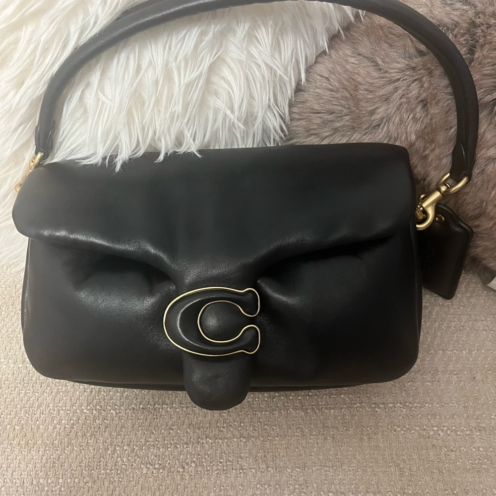 Coach Black Leather Shoulder Bag